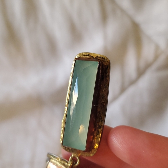 Natural stone drop earrings - Picture 5 of 6